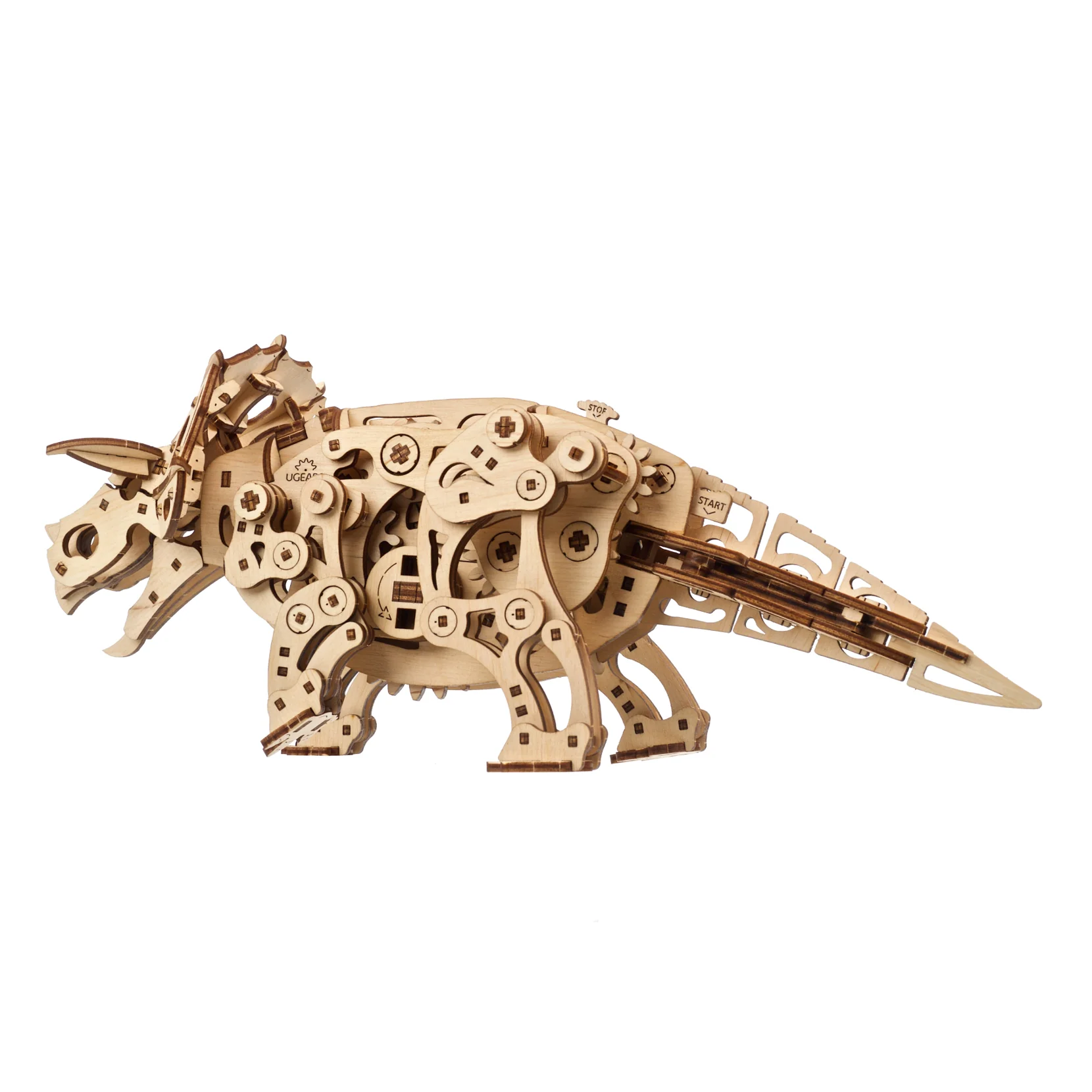 Triceratops Ugears - Puzzle 3D mécanique en bois