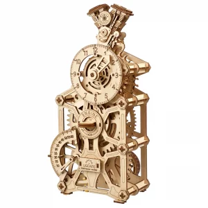 Horloge à moteur Ugears - Puzzle 3D mécanique en bois