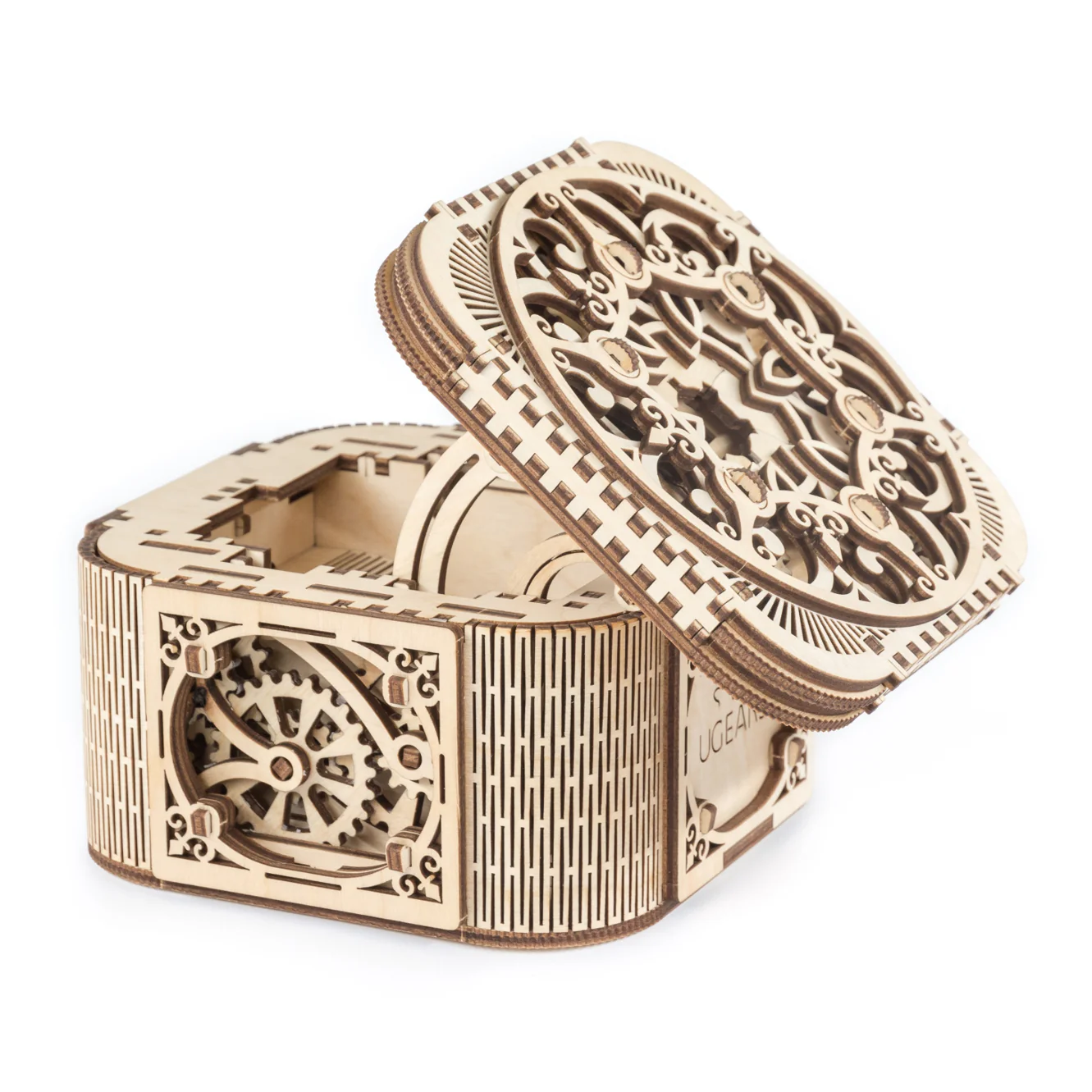 Écrin à Secrets UGEARS – Puzzle 3D Mécanique en bois – Image 4