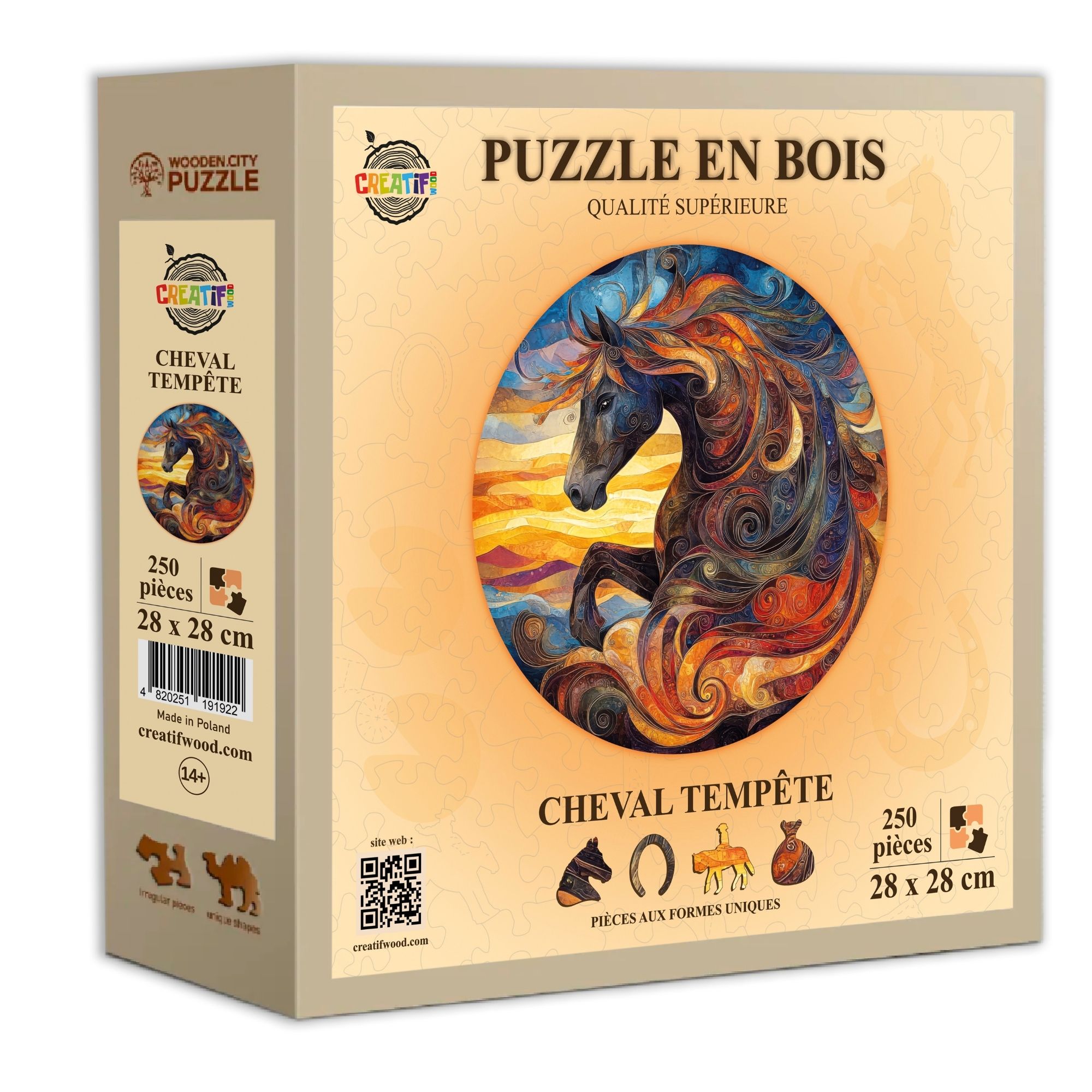 Cheval tempête Puzzle en bois – Image 4