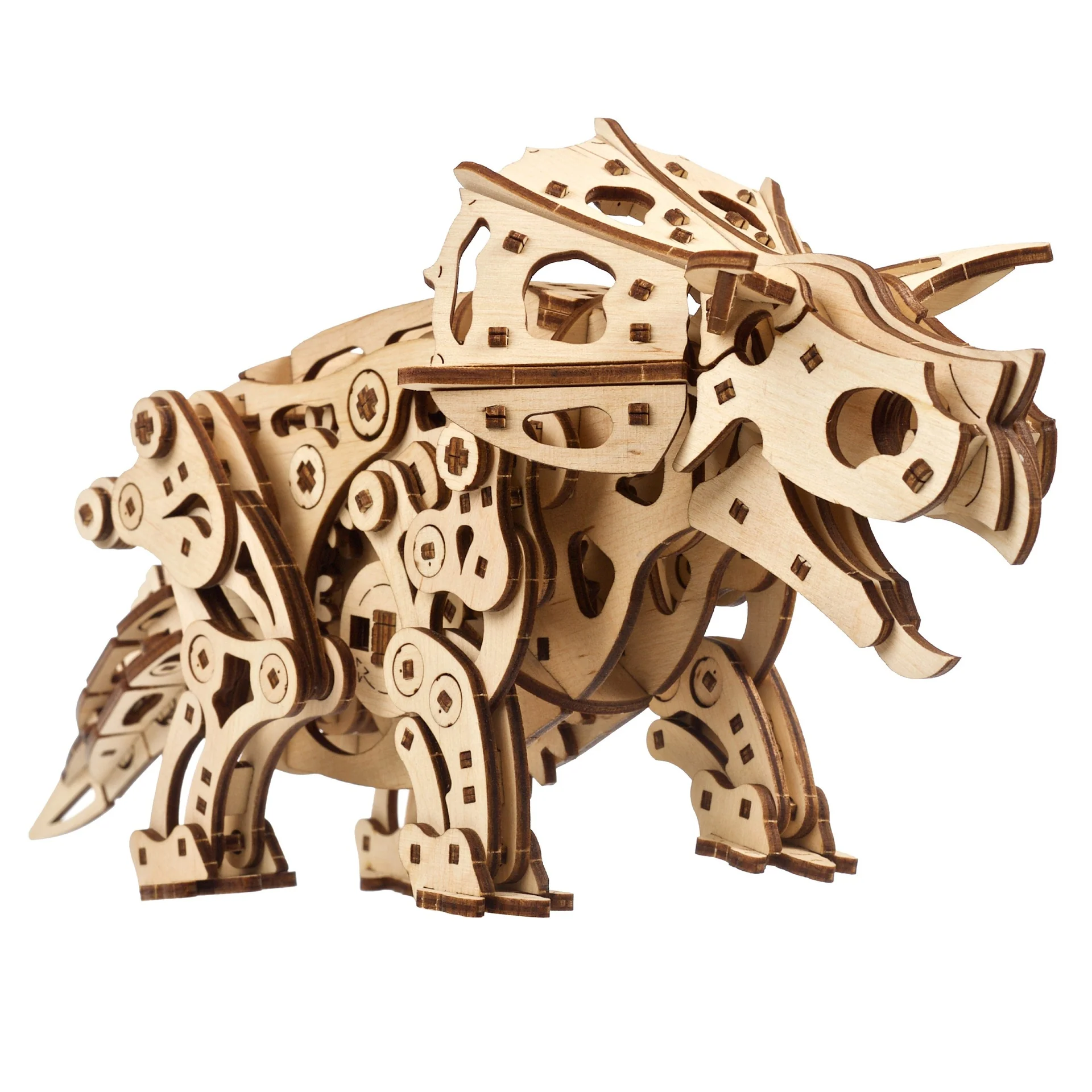 Triceratops Ugears - Puzzle 3D mécanique en bois