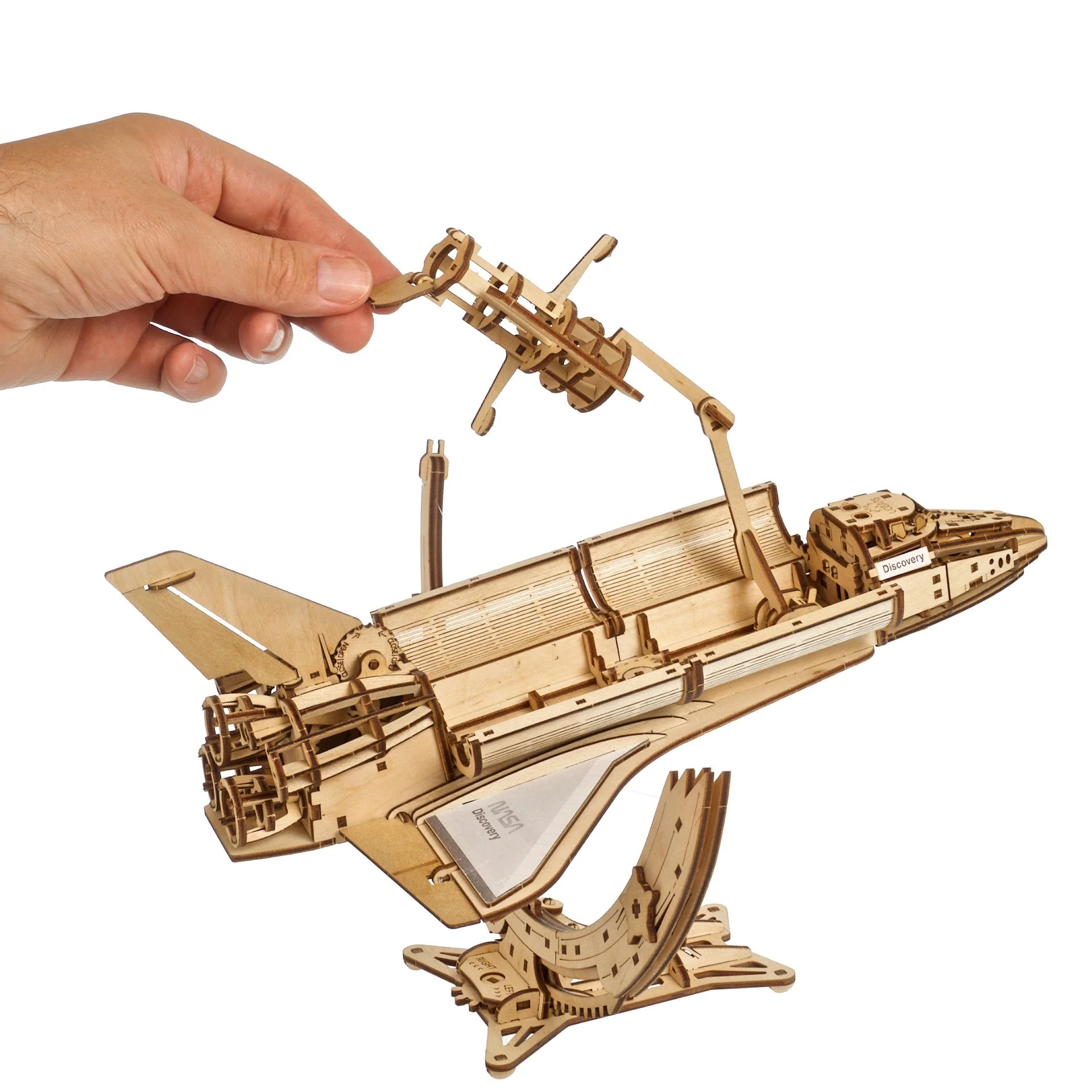 Navette spatiale Discovery de la NASA Ugears - Puzzle 3D mécanique en bois – Image 7