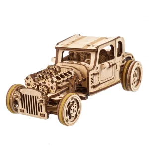 Hot Rod Moteur Furieux Ugears - Puzzle 3d en bois