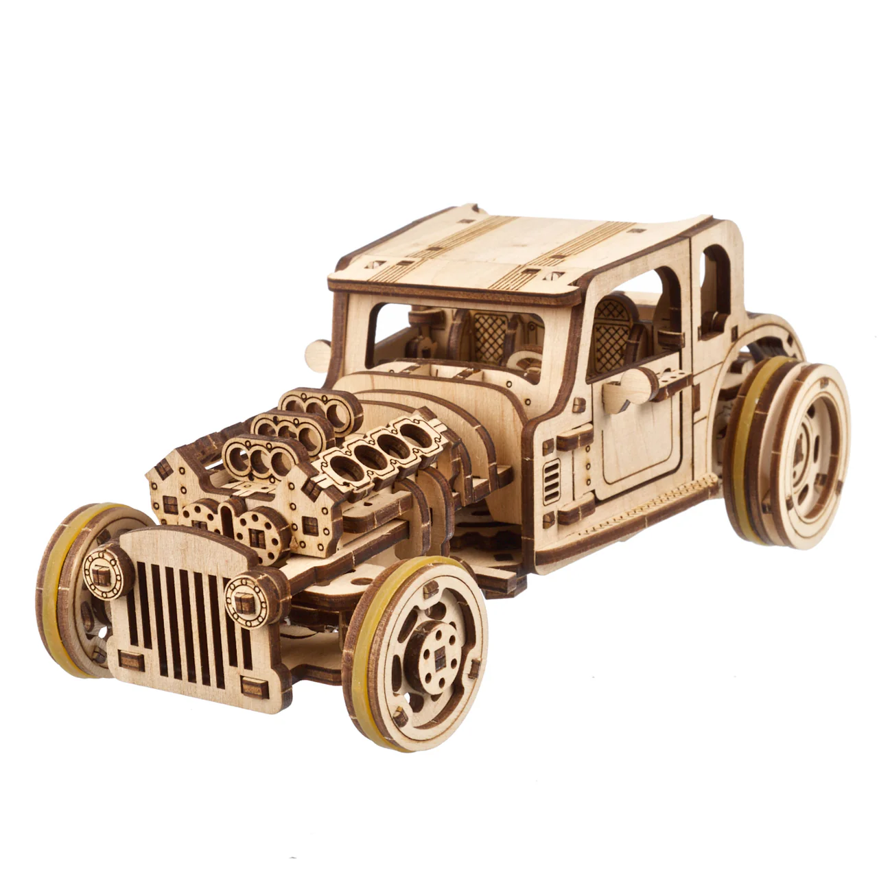Hot Rod Moteur Furieux Ugears - Puzzle 3d en bois