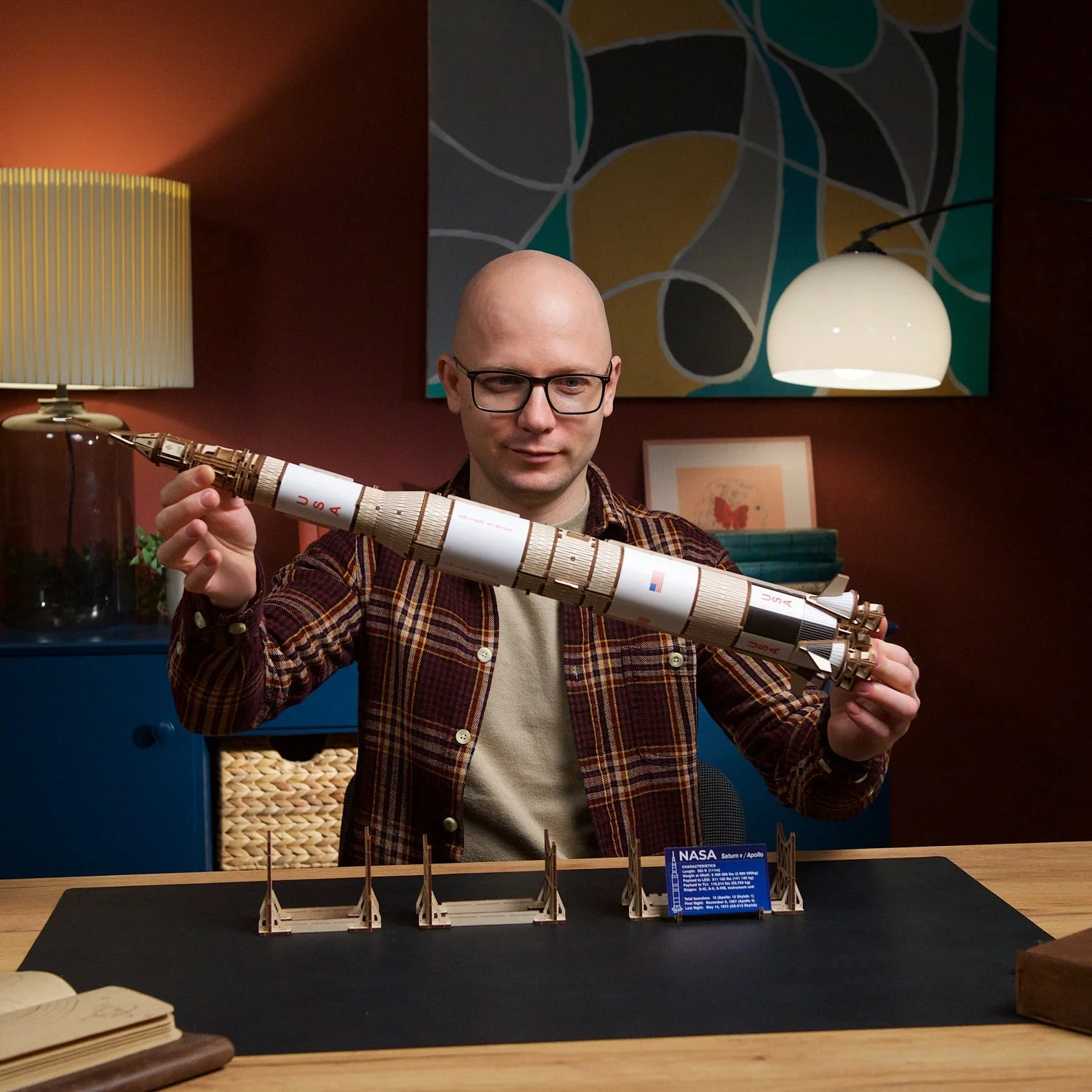 Saturn V de la NASA Puzzle 3D en bois - Ugears – Image 7