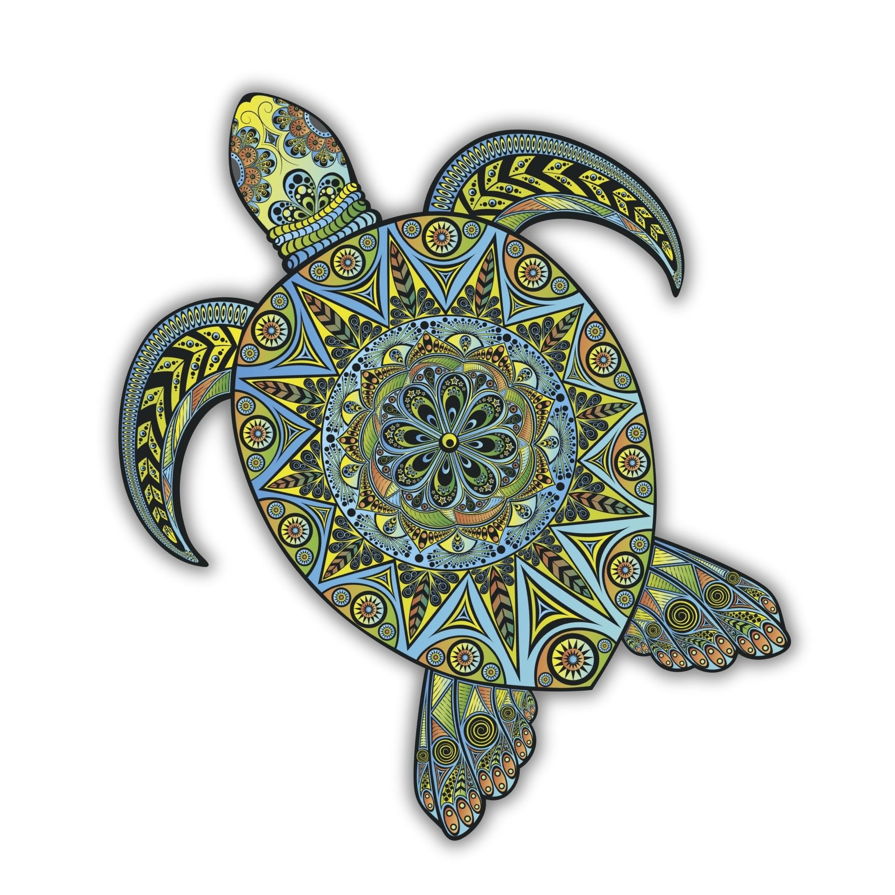 La Tortue Tropicale - Puzzle Créatif en bois M – Image 4