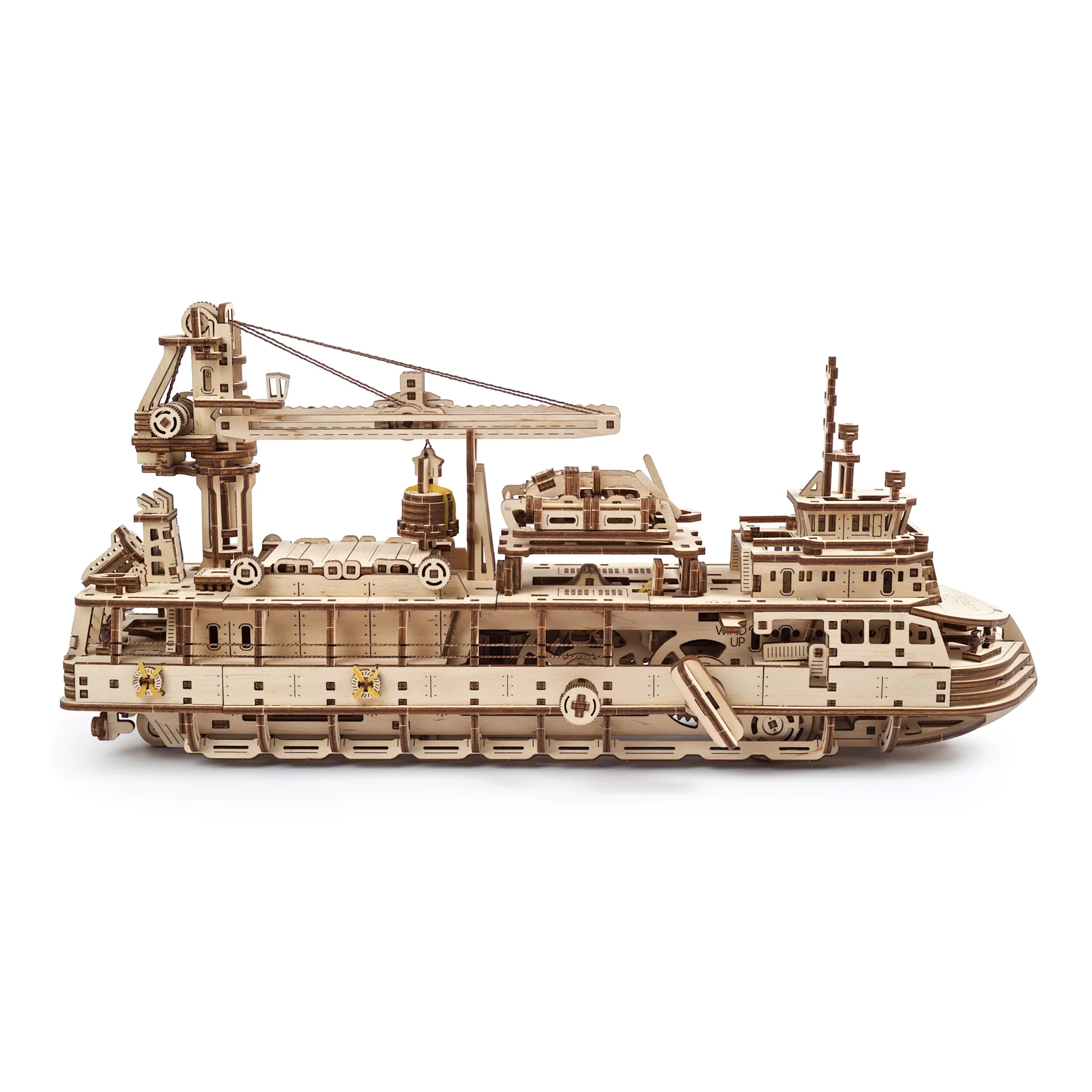 Navire de recherche- Puzzle 3D Mécanique en bois – Image 8