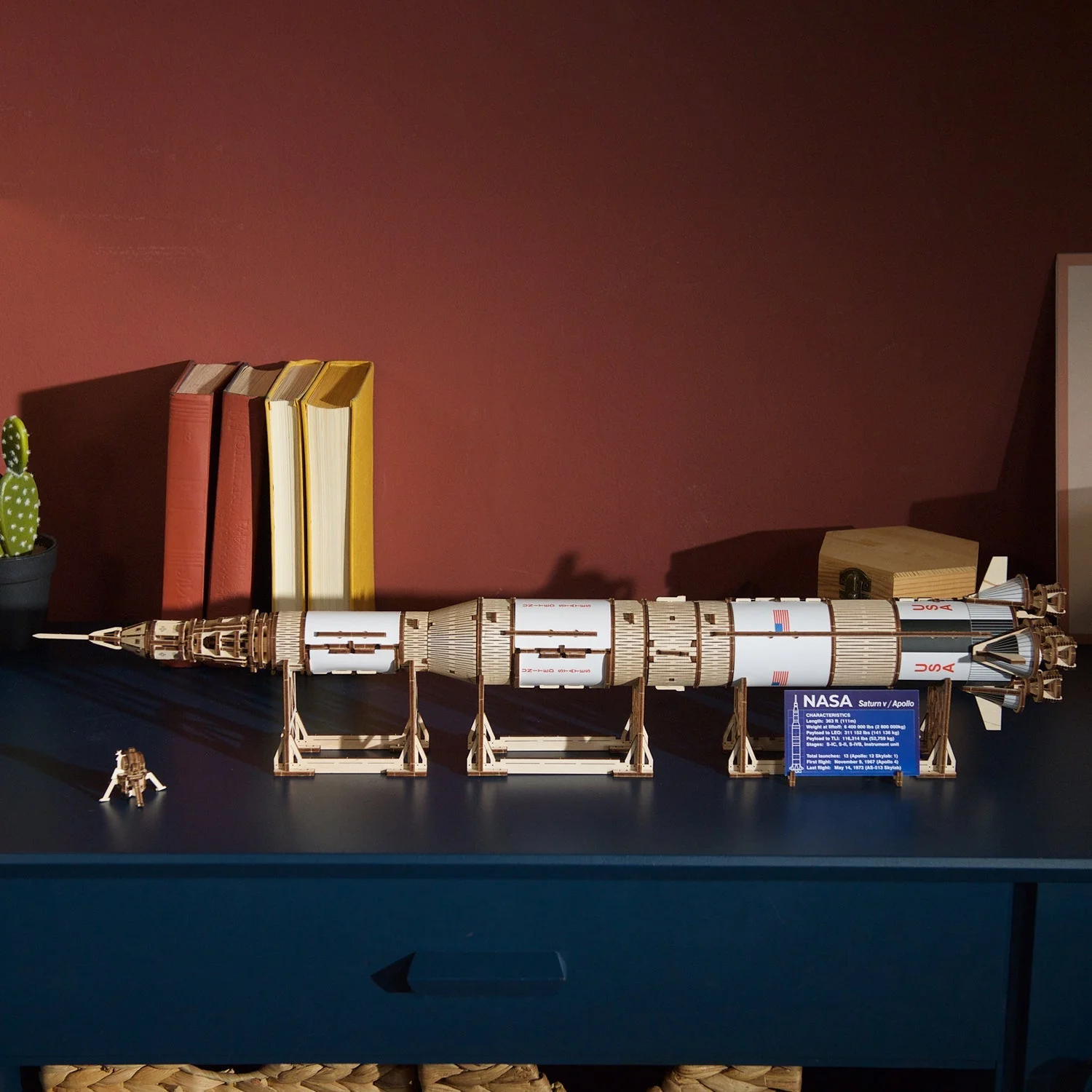 Saturn V de la NASA Puzzle 3D en bois - Ugears – Image 8