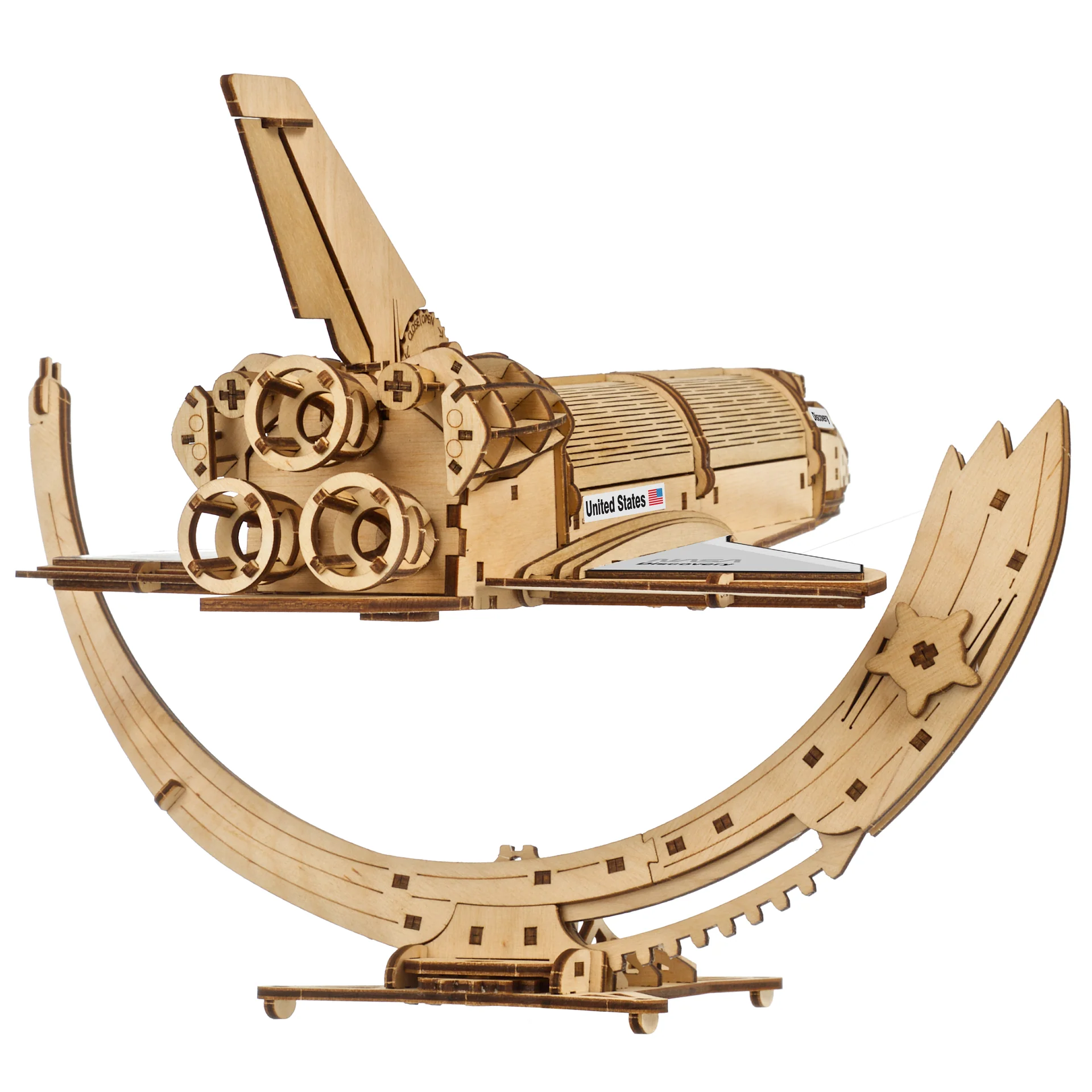 Navette spatiale Discovery de la NASA Ugears - Puzzle 3D mécanique en bois – Image 6