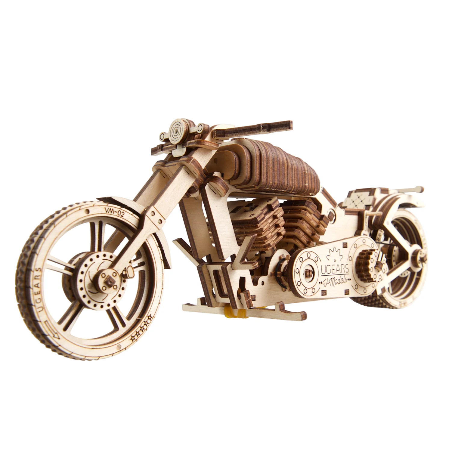 Moto VM-02 - Puzzle 3d Mécanique en bois