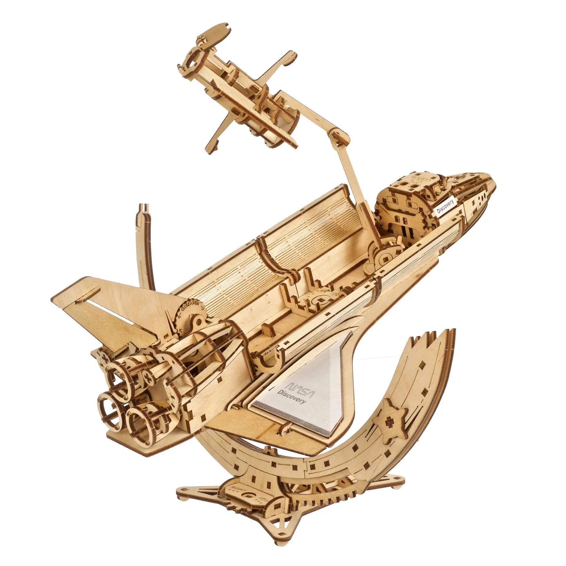 Navette spatiale Discovery de la NASA Ugears - Puzzle 3D mécanique en bois – Image 3