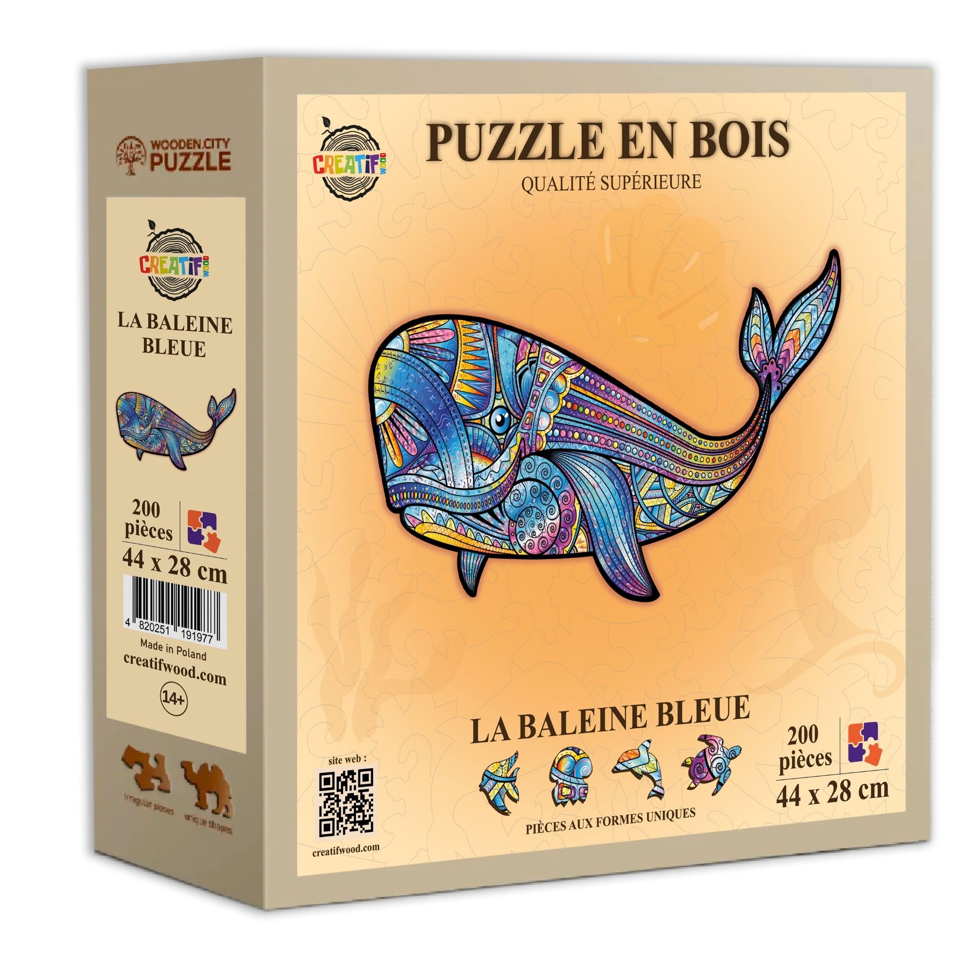 La Baleine Bleue Puzzle en bois – Image 3