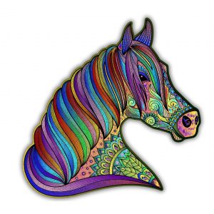 Cheval Fougueux Puzzle en bois