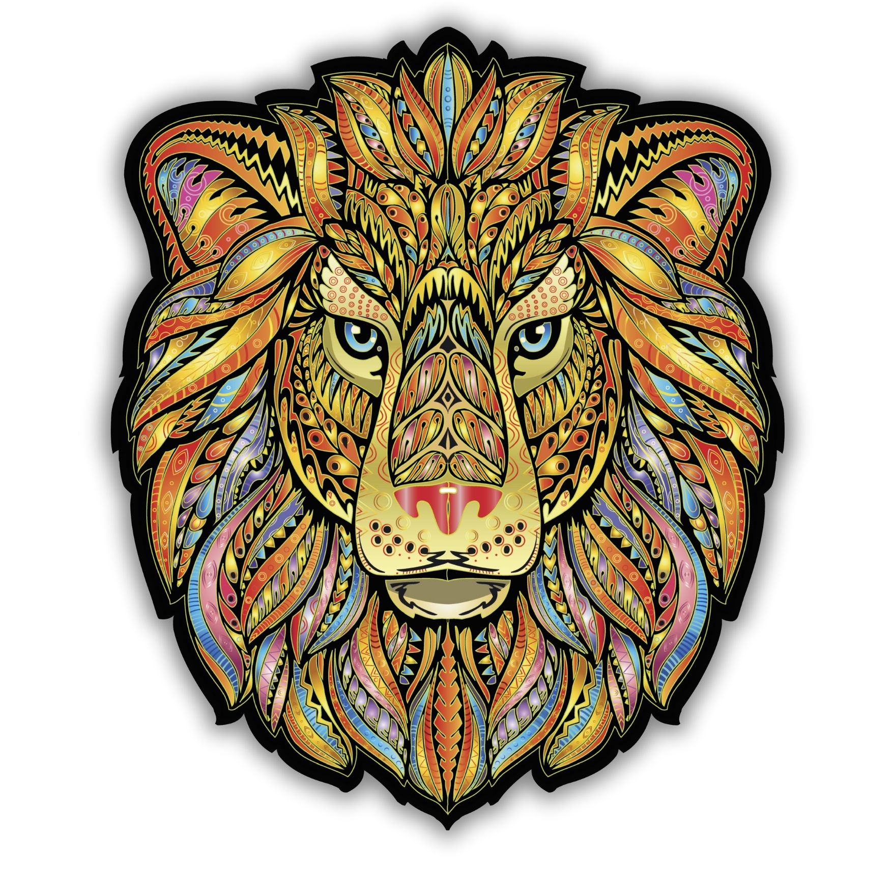 Le Lion Majestueux Puzzle en bois