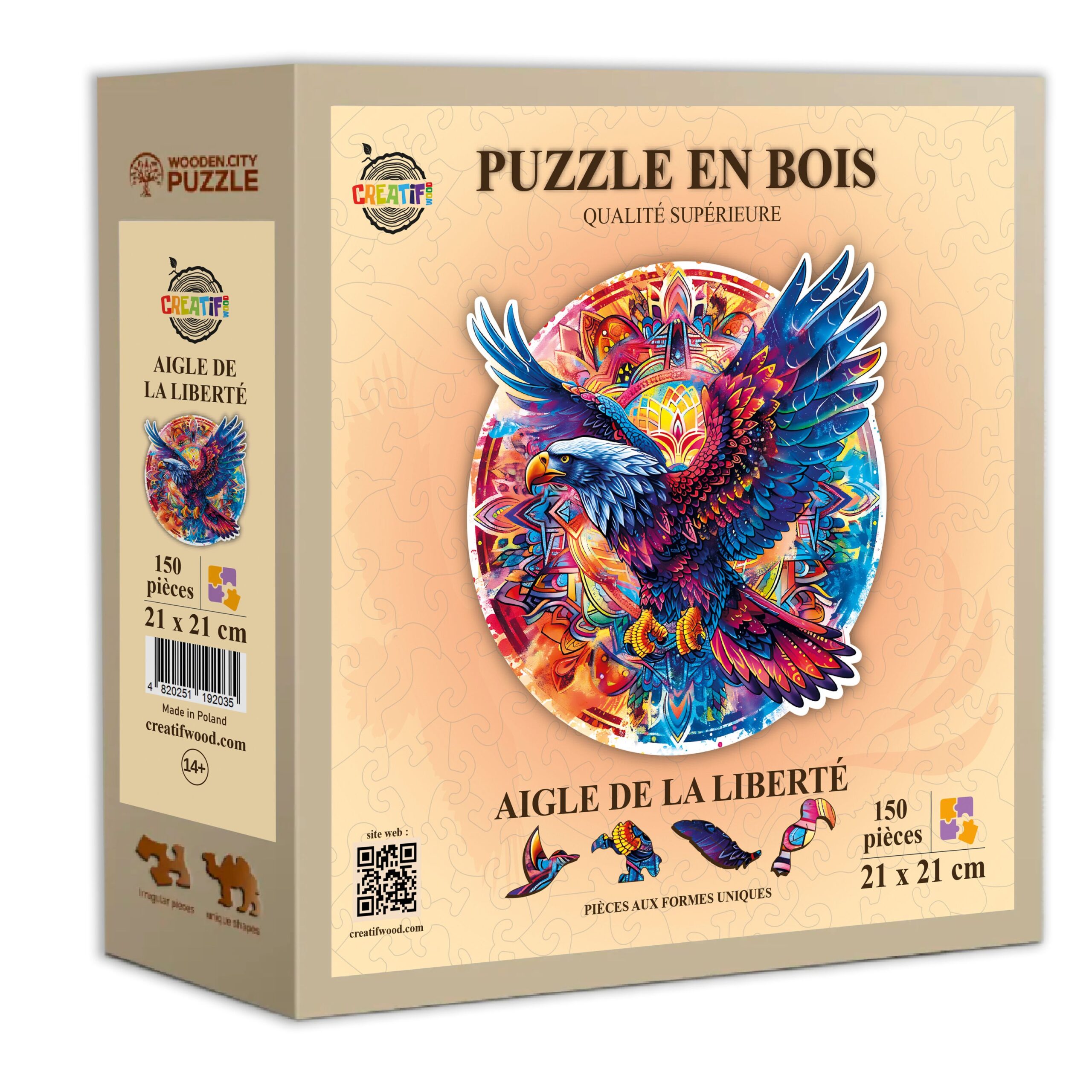Aigle de la Liberté Puzzle en bois – Image 3