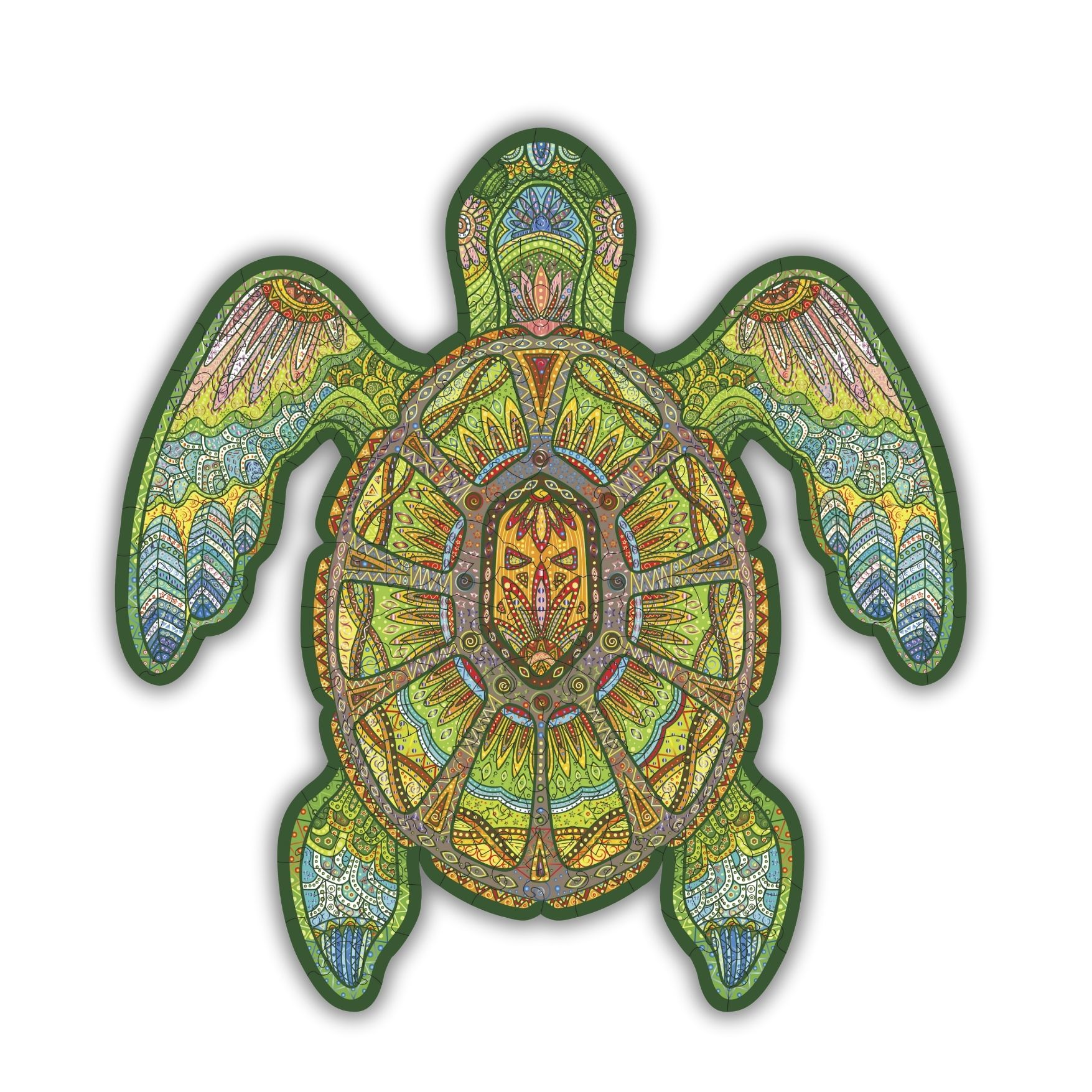 La Tortue Verte Puzzle en bois
