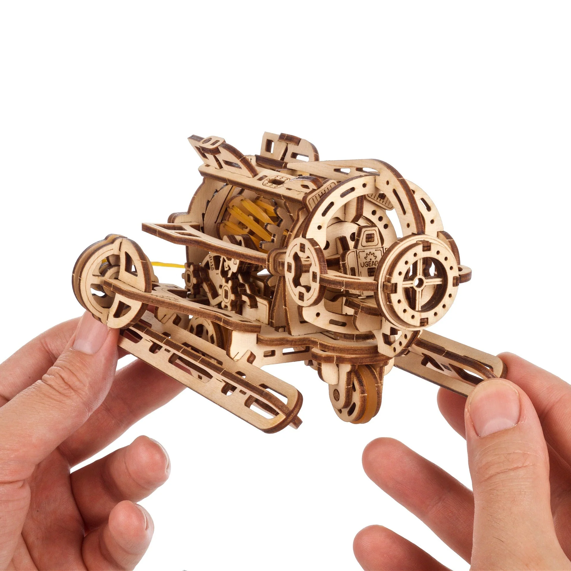 Sous-marin Steampunk - Puzzle 3D mécanique en bois – Image 5