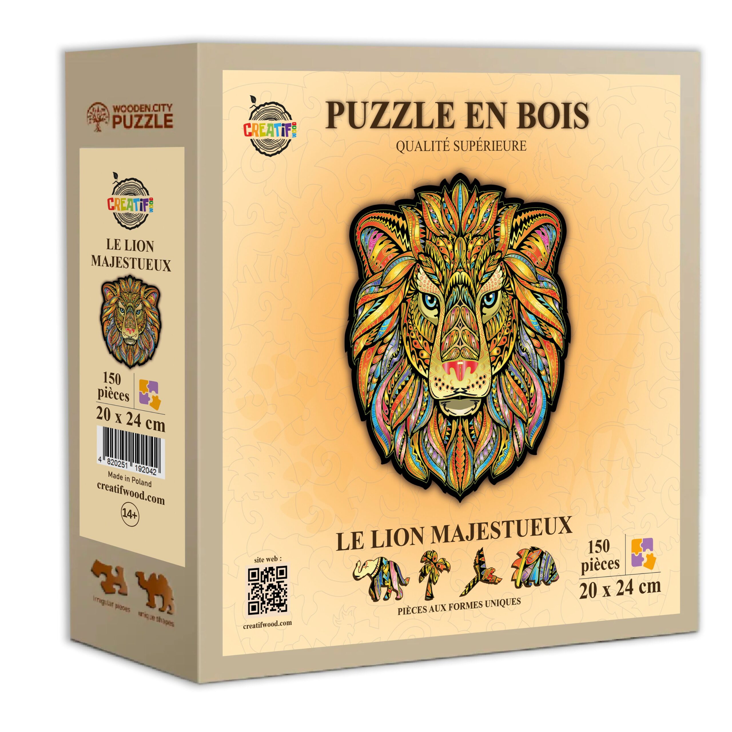 Le Lion Majestueux Puzzle en bois – Image 3