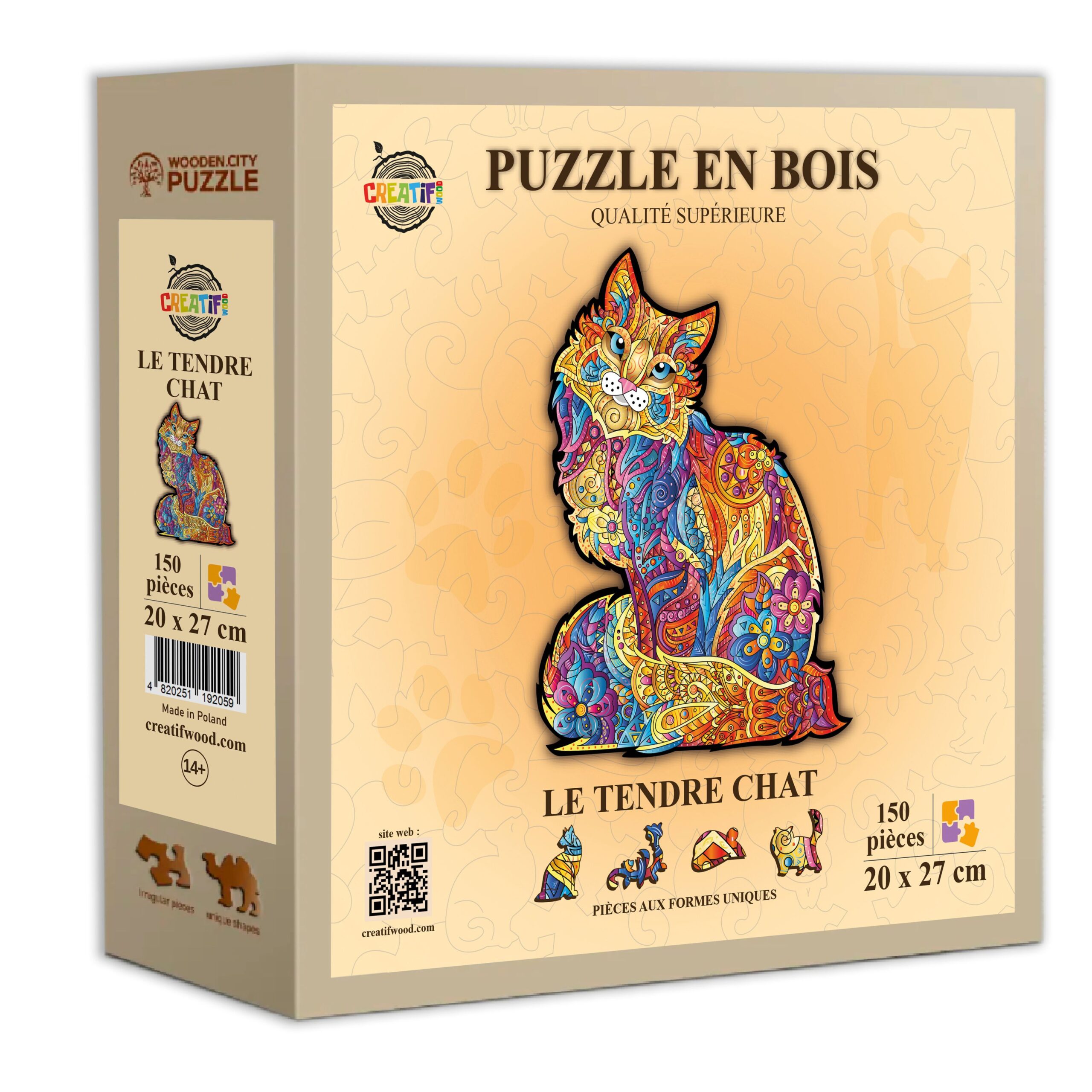 Le Tendre Chat Puzzle en bois – Image 3
