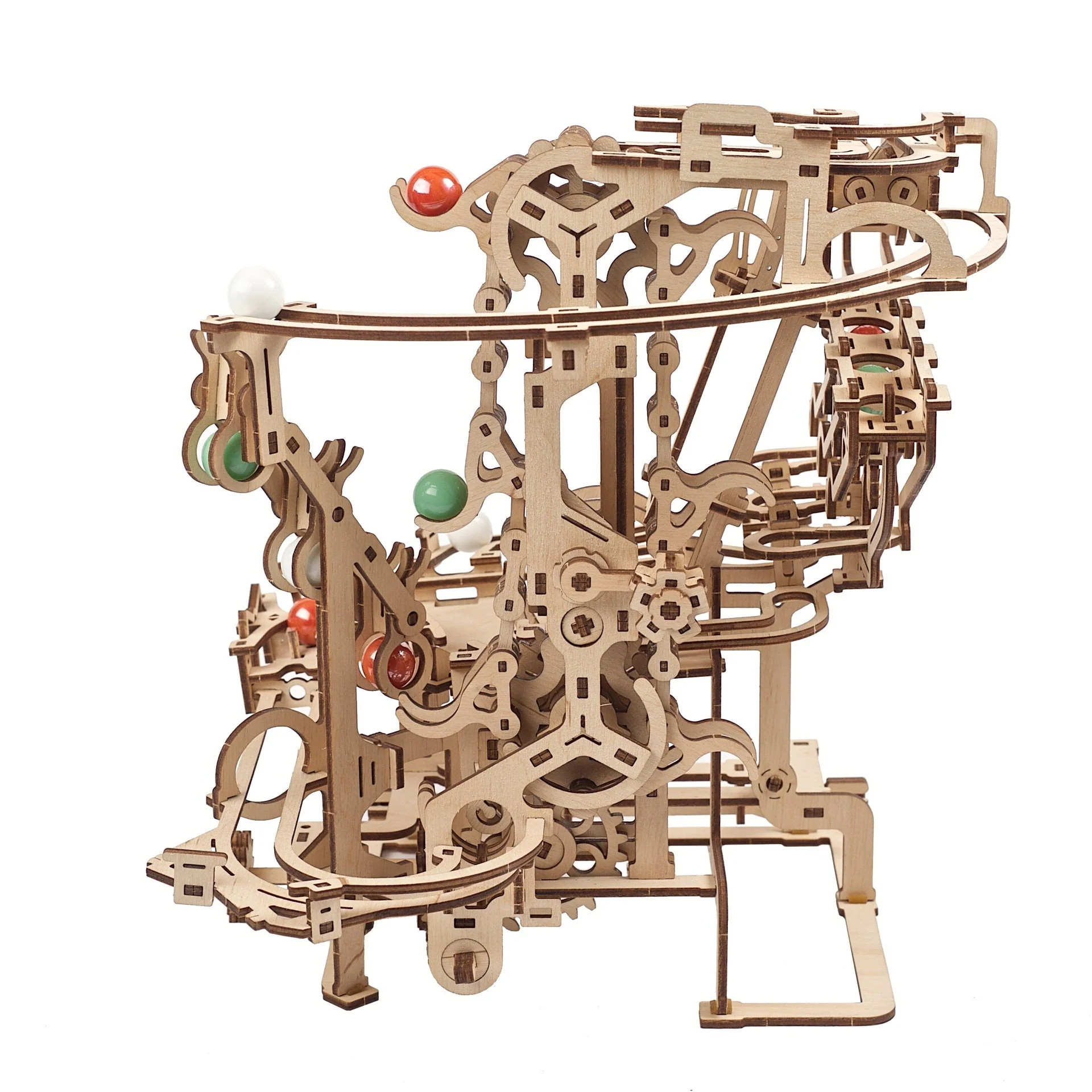 Parcours à Billes avec Élévateur Ugears - Puzzle 3d en bois – Image 6