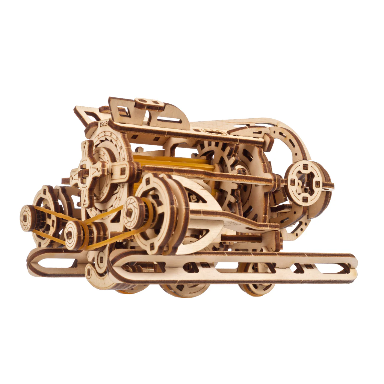 Sous-marin Steampunk - Puzzle 3D mécanique en bois – Image 6