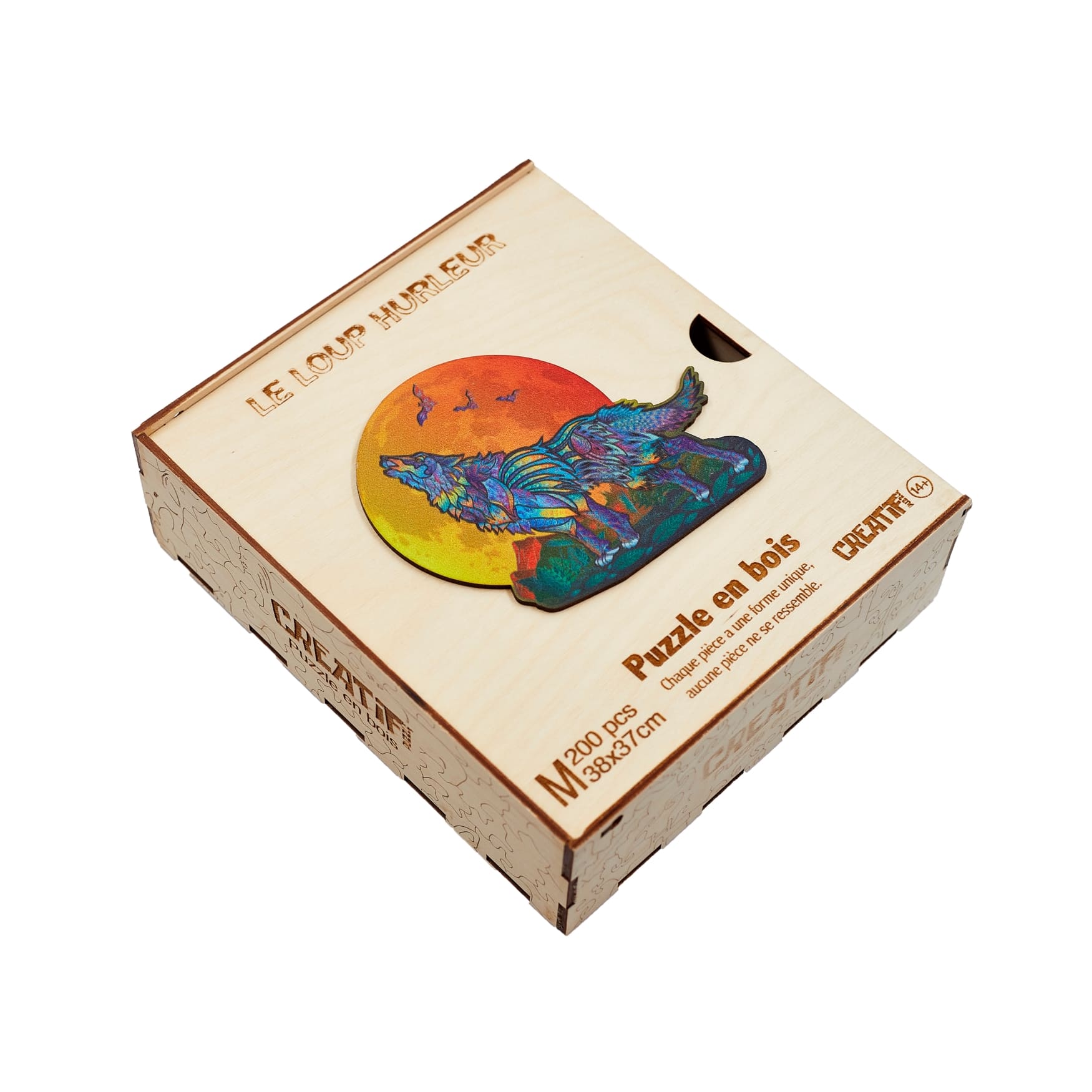 Le Loup Hurleur Puzzle en bois – Image 3