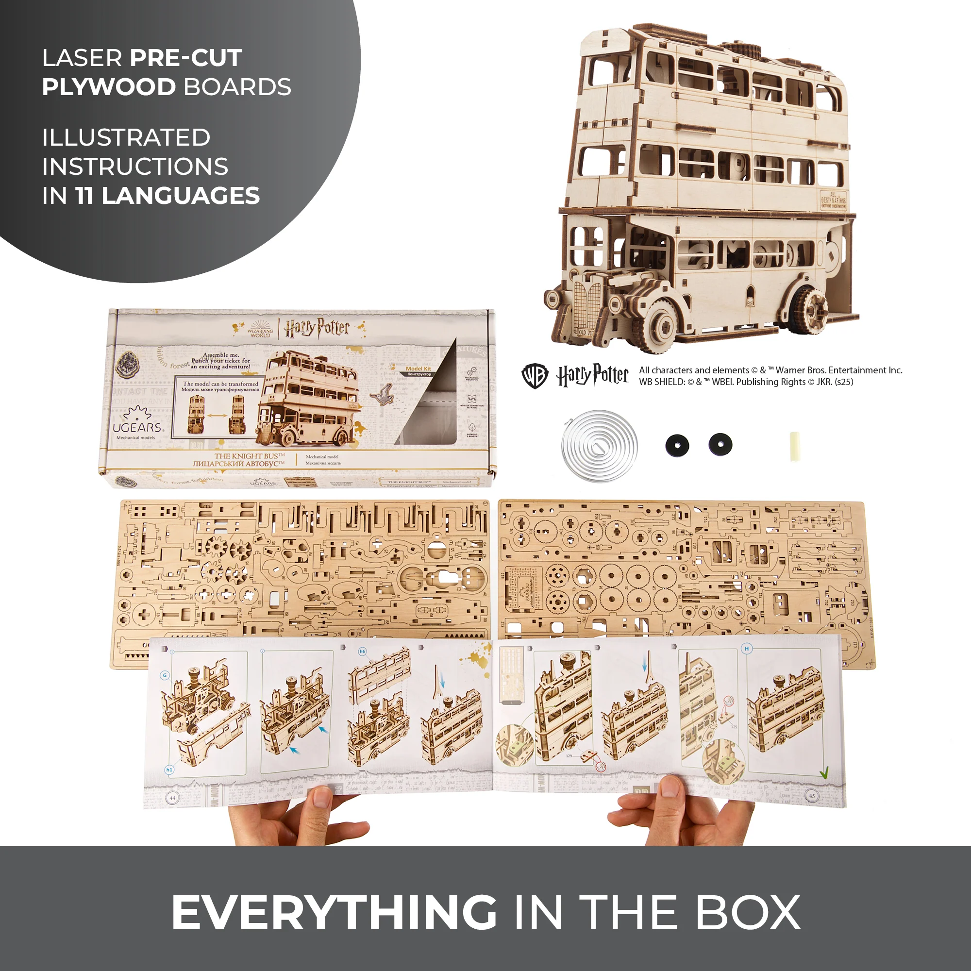 Le Magicobus - Puzzle 3D Mécanique en bois – Image 3