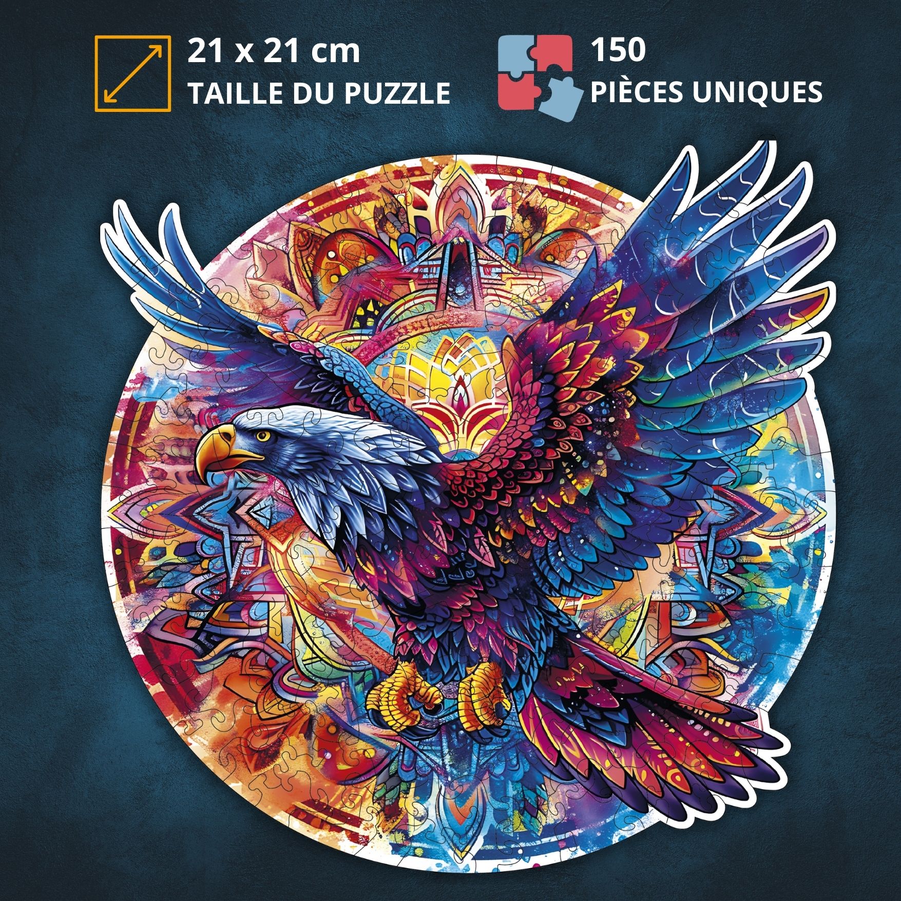 Aigle de la Liberté Puzzle en bois – Image 2