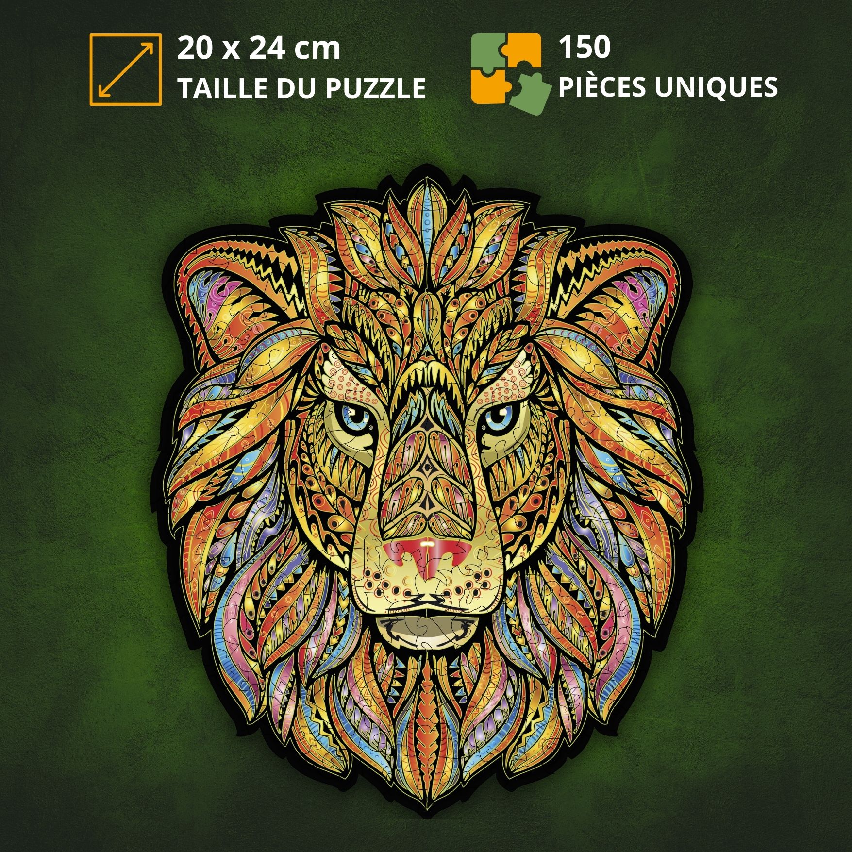 Le Lion Majestueux Puzzle en bois – Image 2