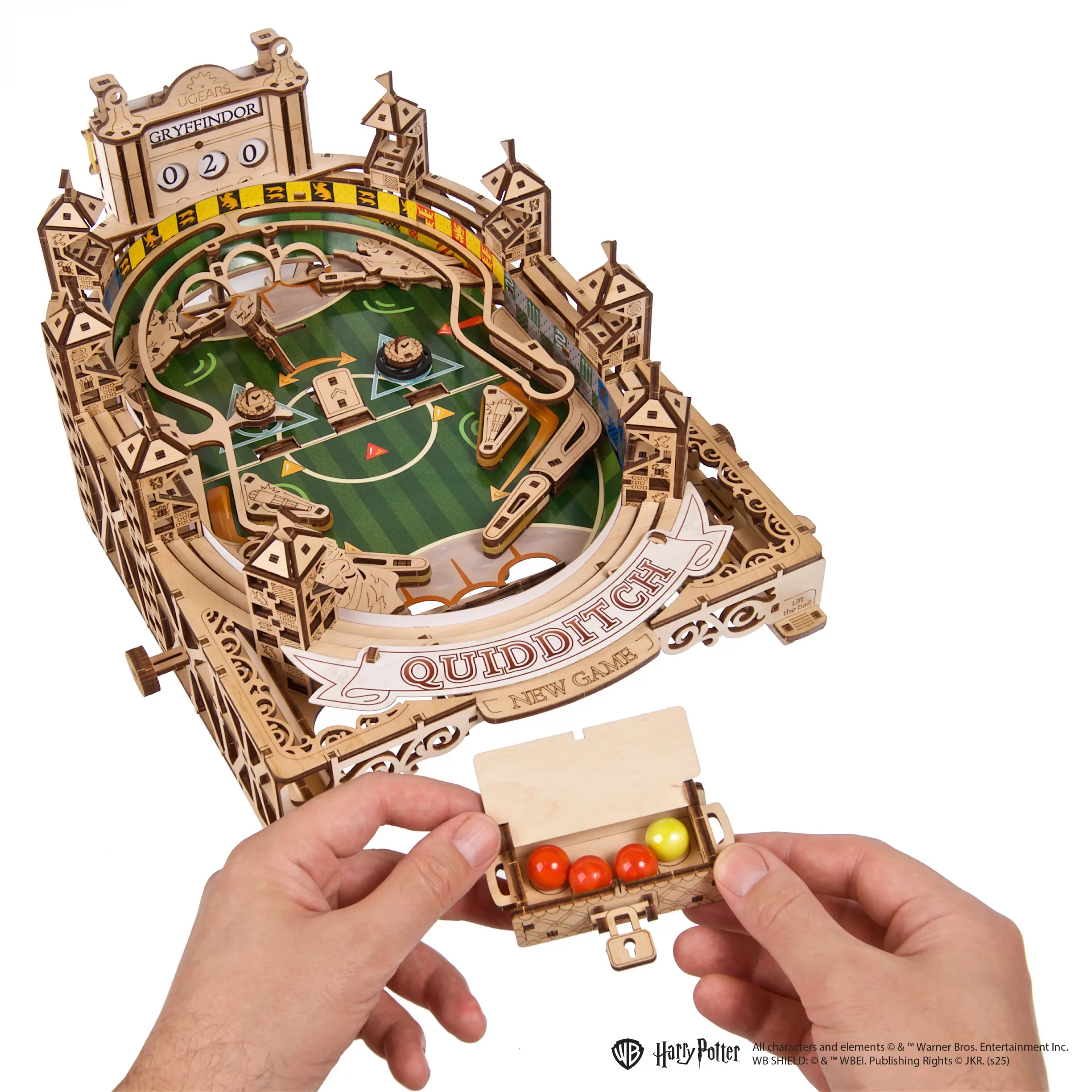 Flipper Quidditch Ugears - Puzzle 3D mécanique en bois – Image 4