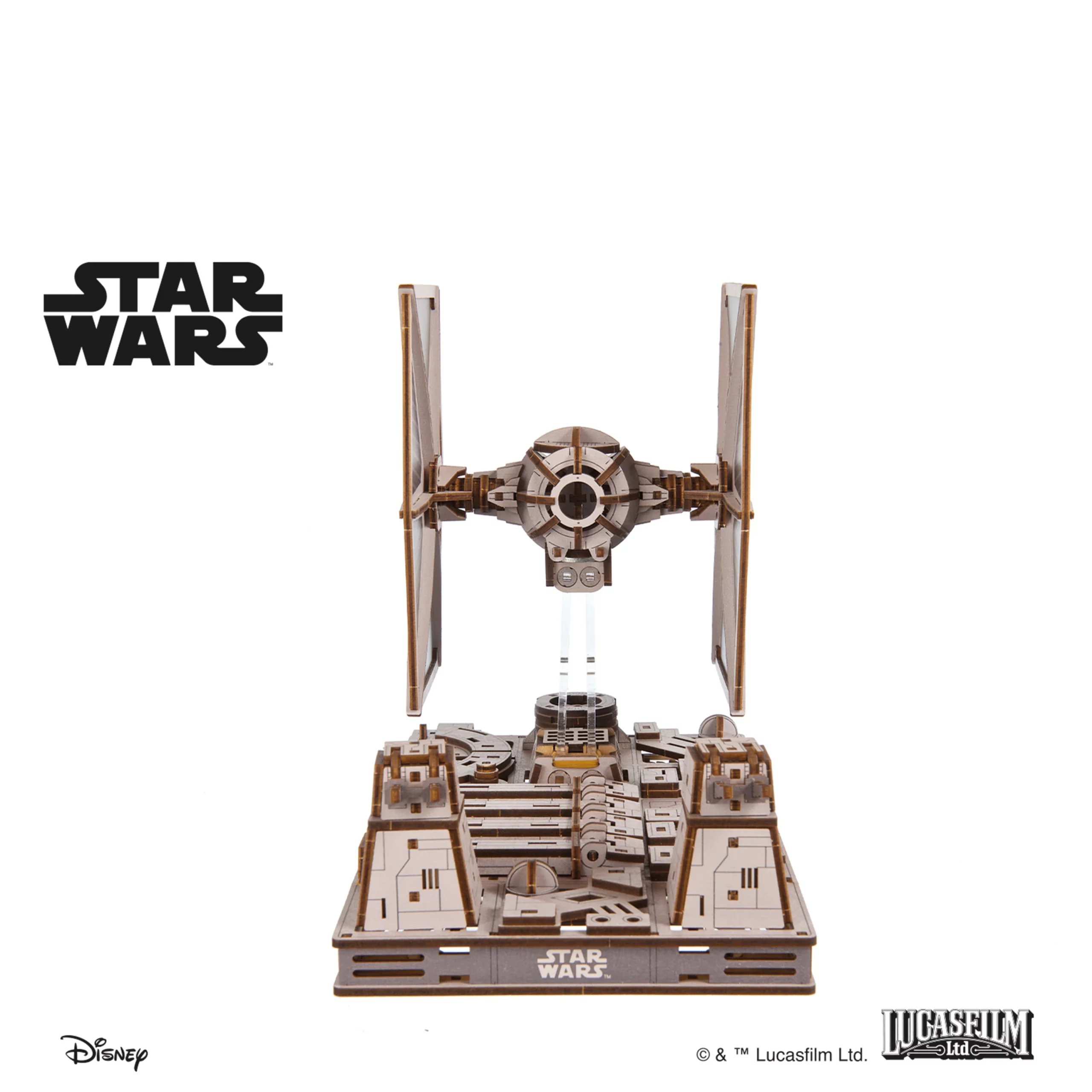 TIE fighter Puzzle 3D mécanique en bois - Ugears – Image 3
