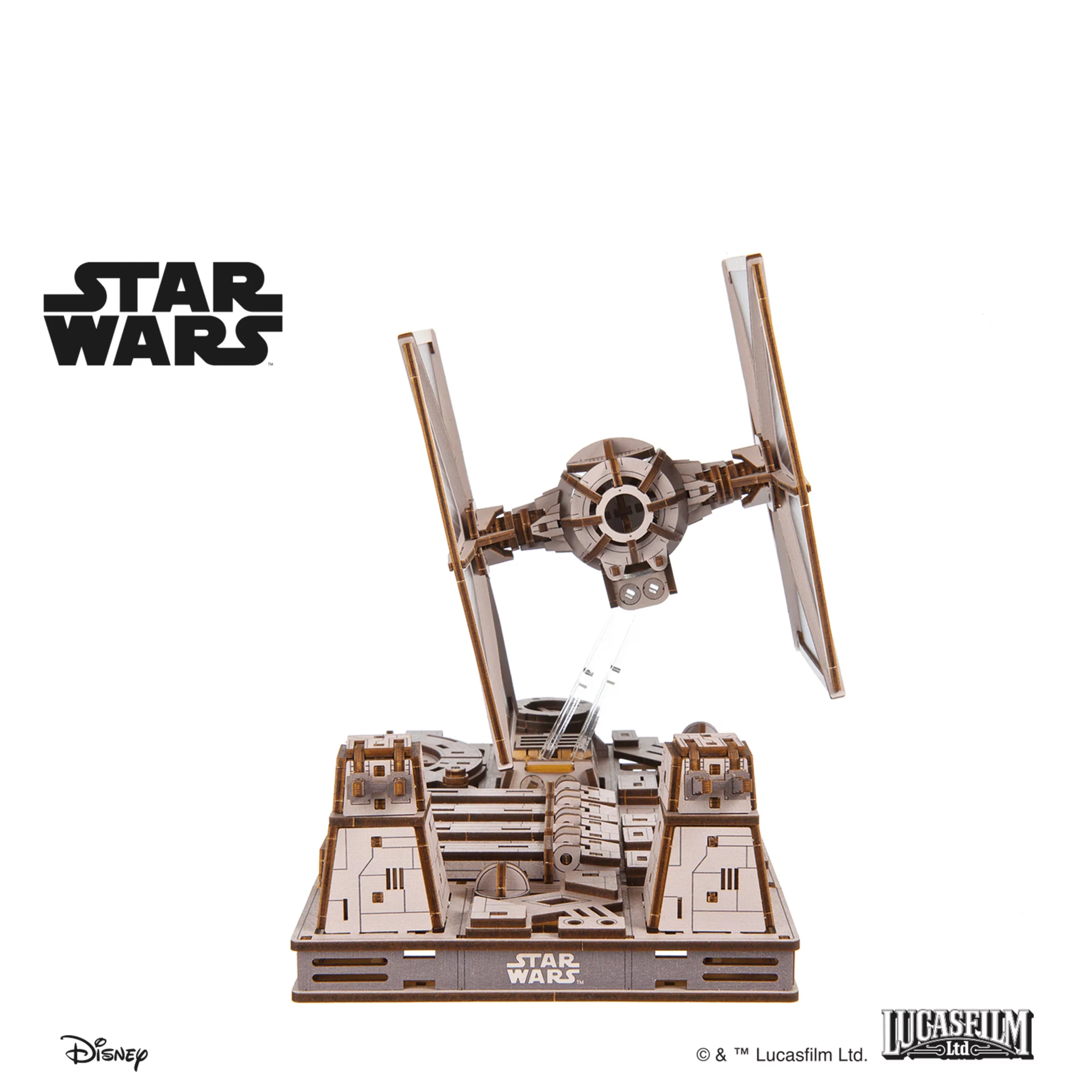 TIE fighter Puzzle 3D mécanique en bois - Ugears – Image 2