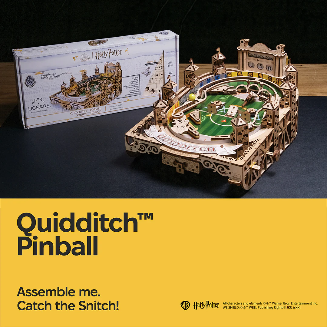 Flipper Quidditch Ugears - Puzzle 3D mécanique en bois – Image 3