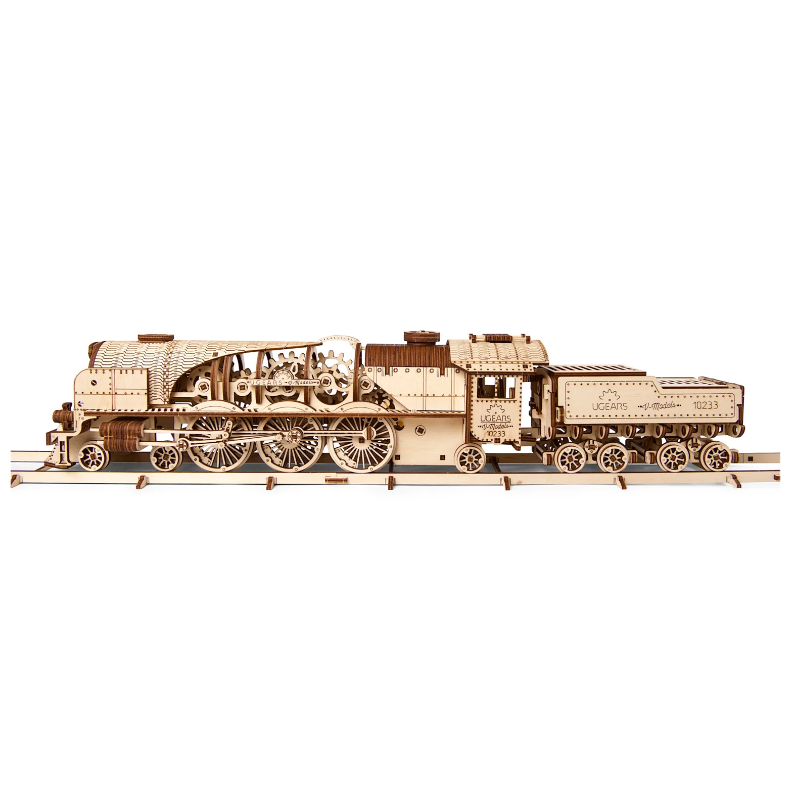Locomotive V-Express - Puzzle 3d Mécanique en bois – Image 2