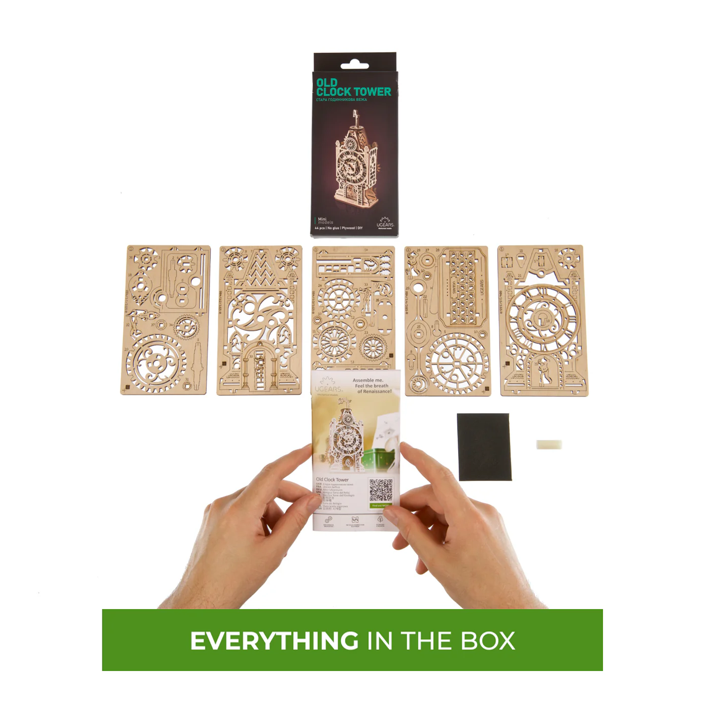 Ancien beffroi Ugears - Puzzle 3d en bois – Image 4