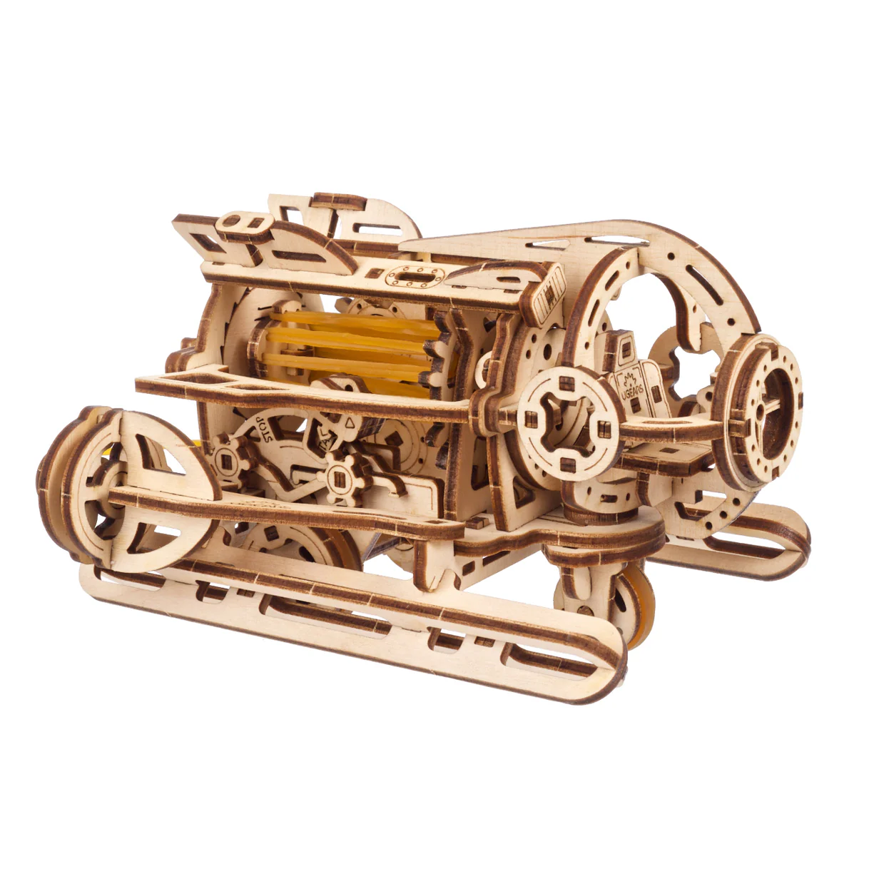 Sous-marin Steampunk - Puzzle 3D mécanique en bois