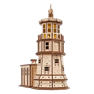 Phare Split Rock Puzzle 3D mécanique en bois - Ugears