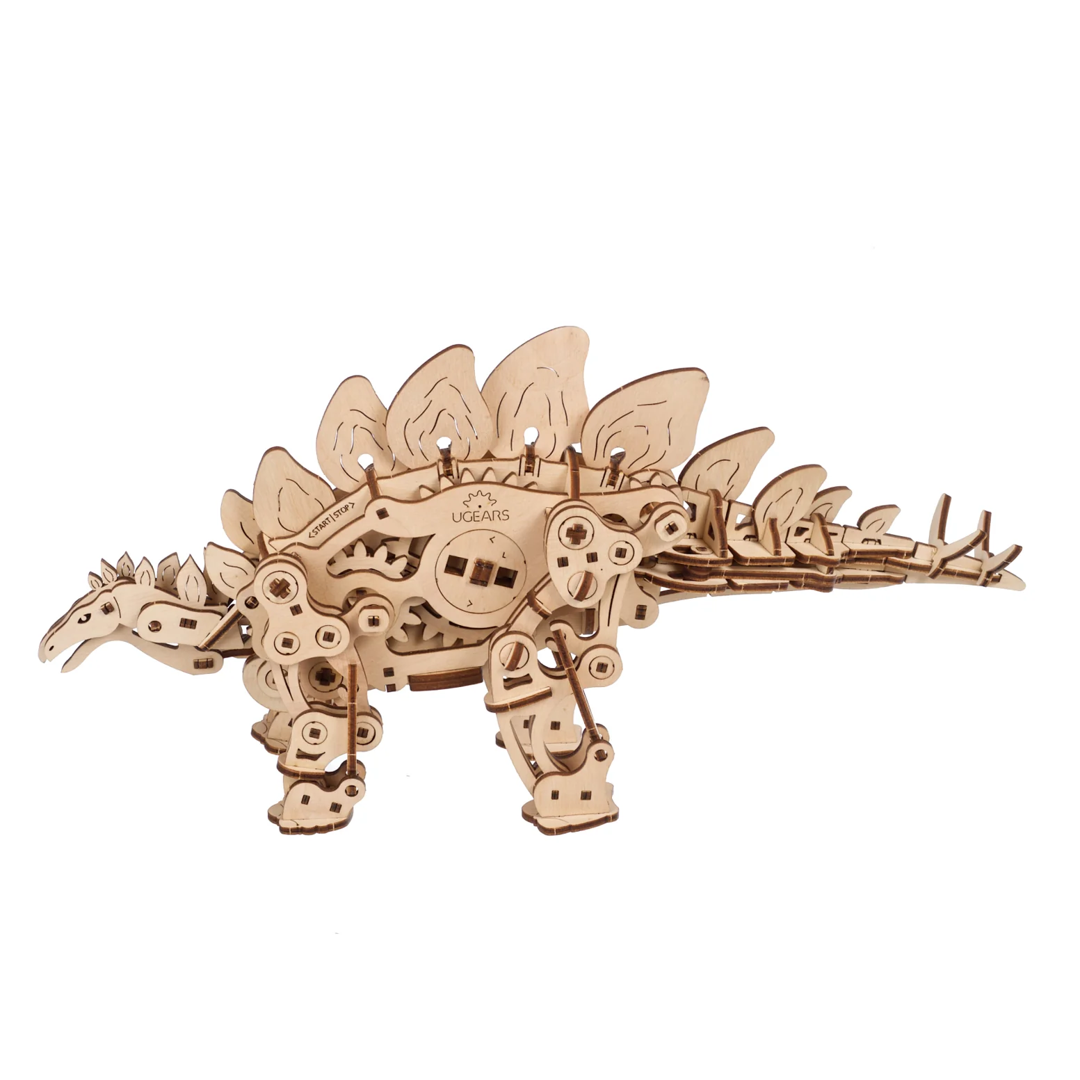 Stégosaure Ugears - Puzzle 3D mécanique en bois – Image 3