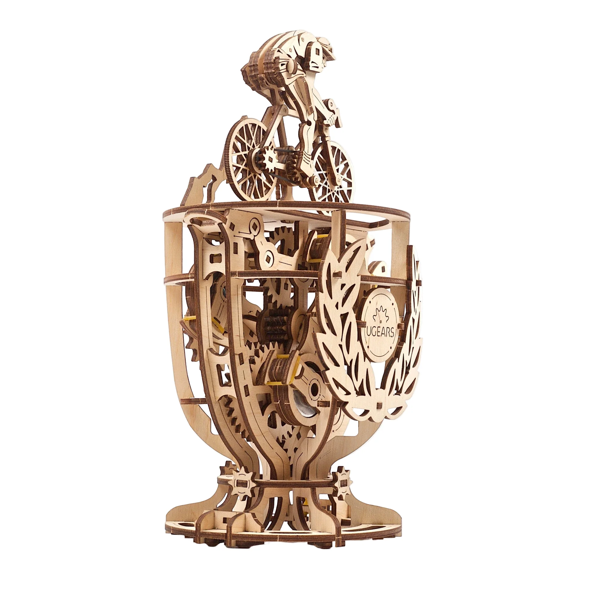 Cycliste Automate UGEARS - Puzzle 3D Mécanique en bois – Image 4