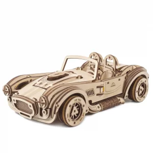Voiture de course Cobra Drift - Puzzle 3D Mécanique en bois