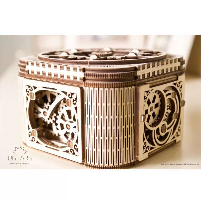 Écrin à Secrets UGEARS – Puzzle 3D Mécanique en bois – Image 9