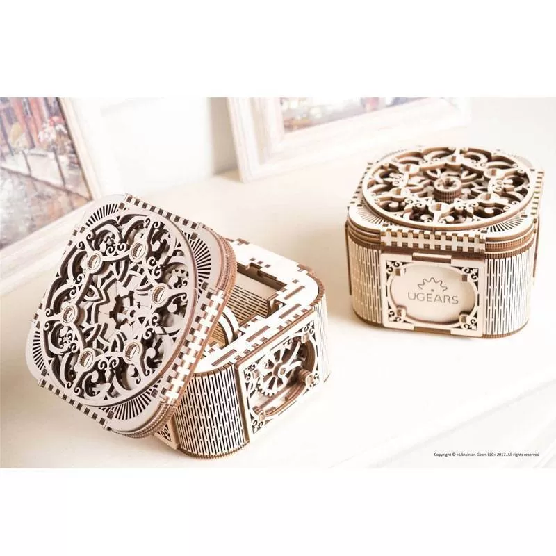 Écrin à Secrets UGEARS – Puzzle 3D Mécanique en bois – Image 11