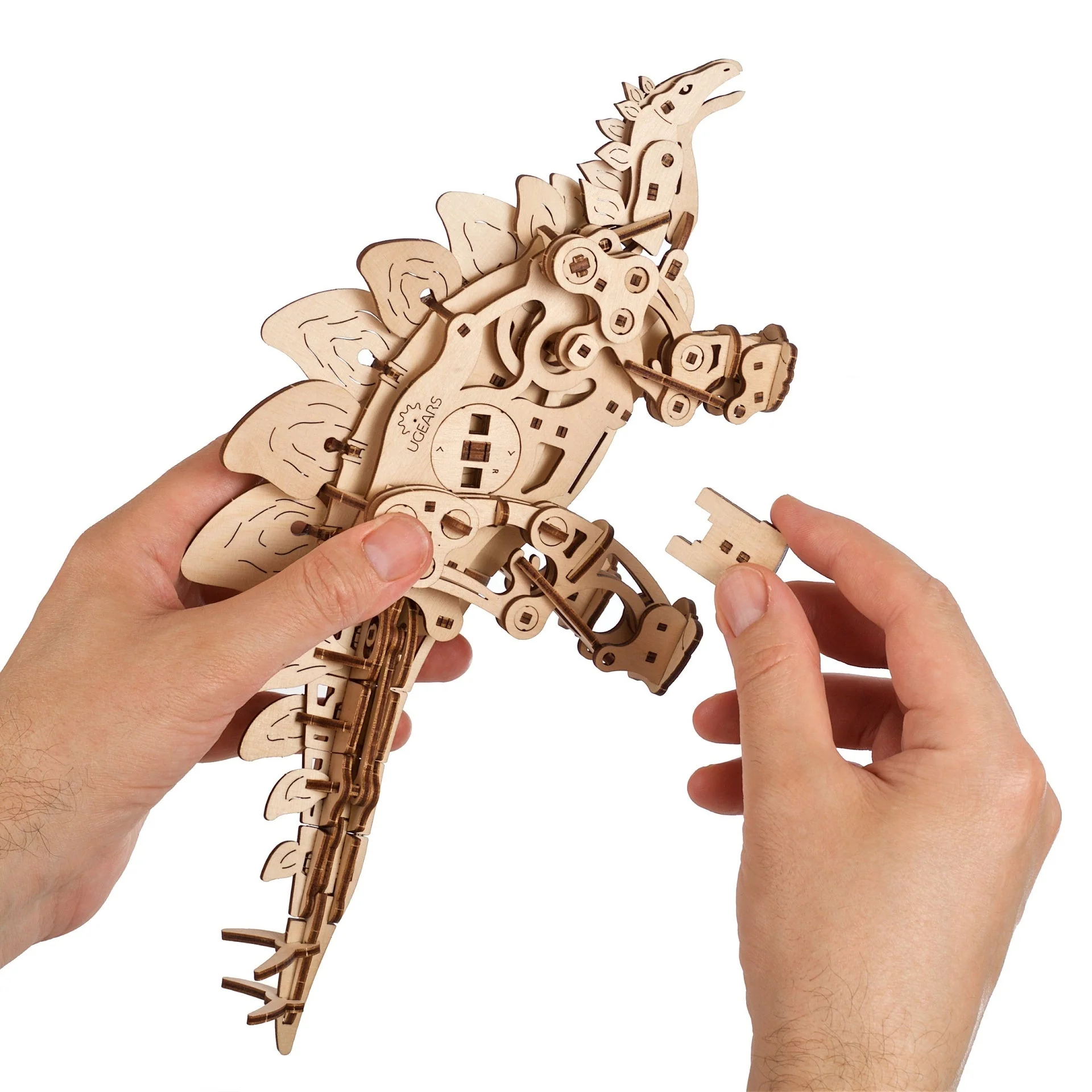 Stégosaure Ugears - Puzzle 3D mécanique en bois