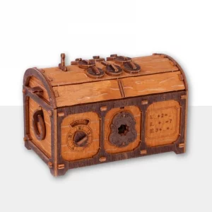 Escape Room Treasure Chest mechanical model - Wooden.City