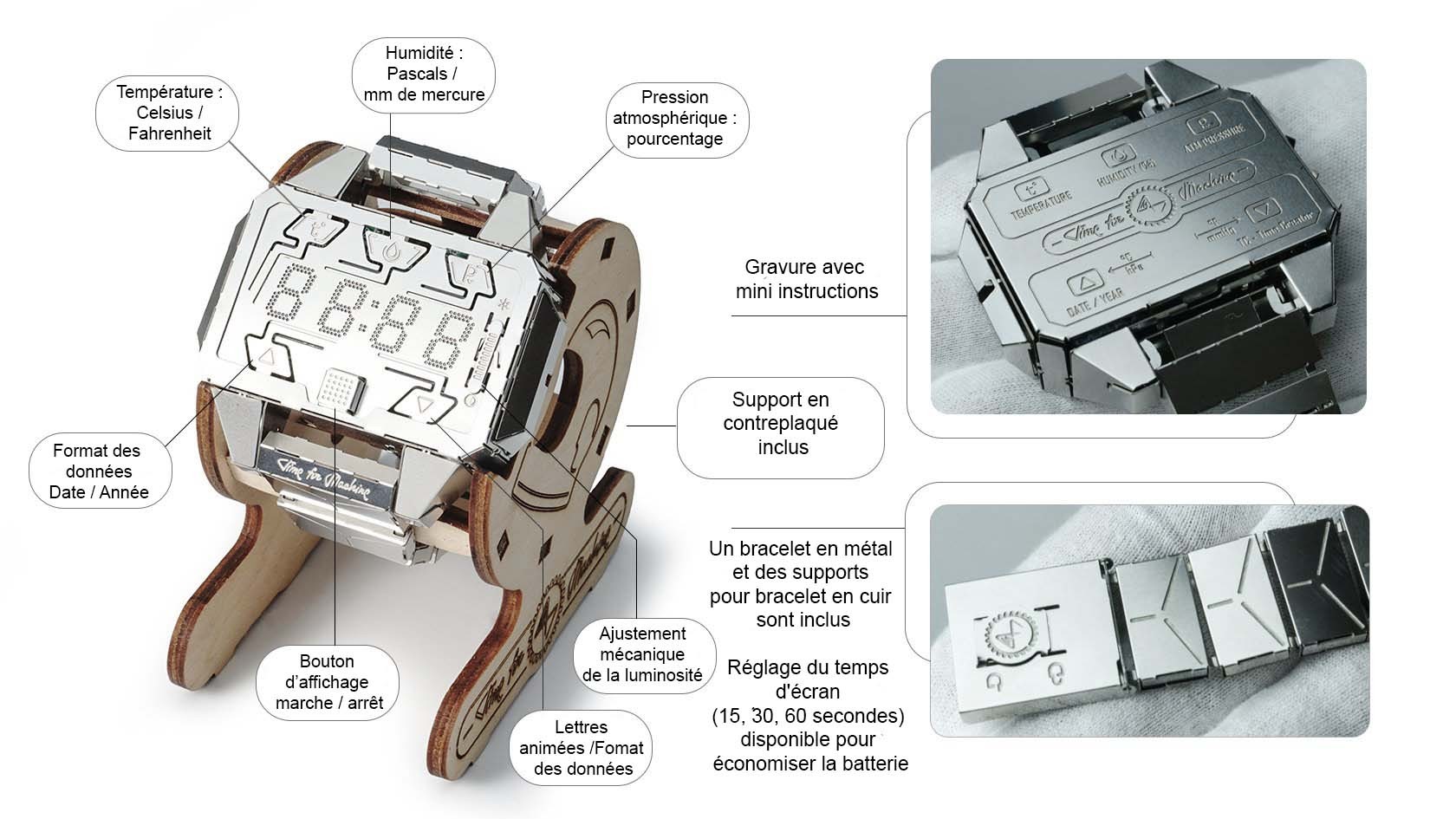 Time Creatorr - Kit de construction Mécanique en Métal TimeforMachine