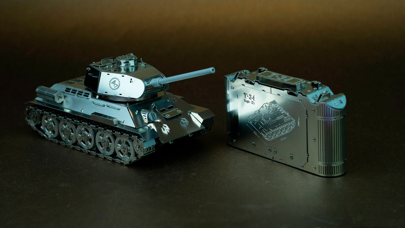 Tank T-34 - Kit de construction Mécanique en Métal TimeforMachine